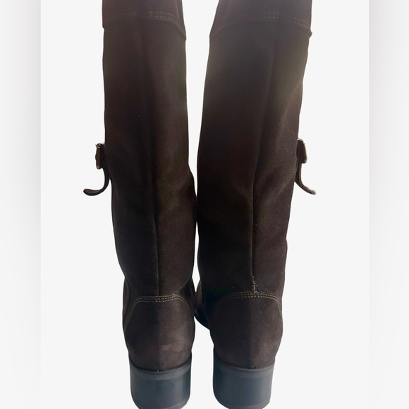 La Canadienne Passion Brown Suede Mid Calf Boots Sz 7.5 Waterproof - Picture 10 of 11